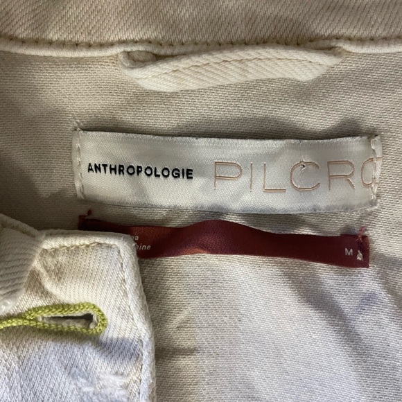 Anthropologie Pilcro Raw Hem Cropped Denim Jacket - Picture 5 of 5